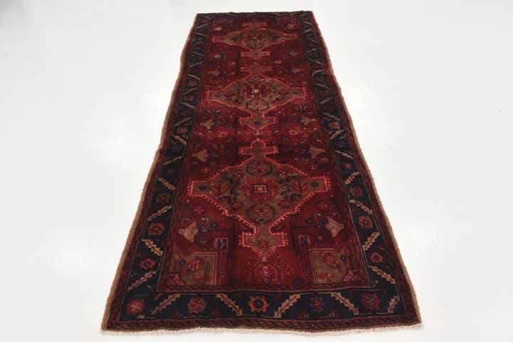 3' 10 x 10' 4 Hand Knotted Koliaei Persian Wool Runner Rug