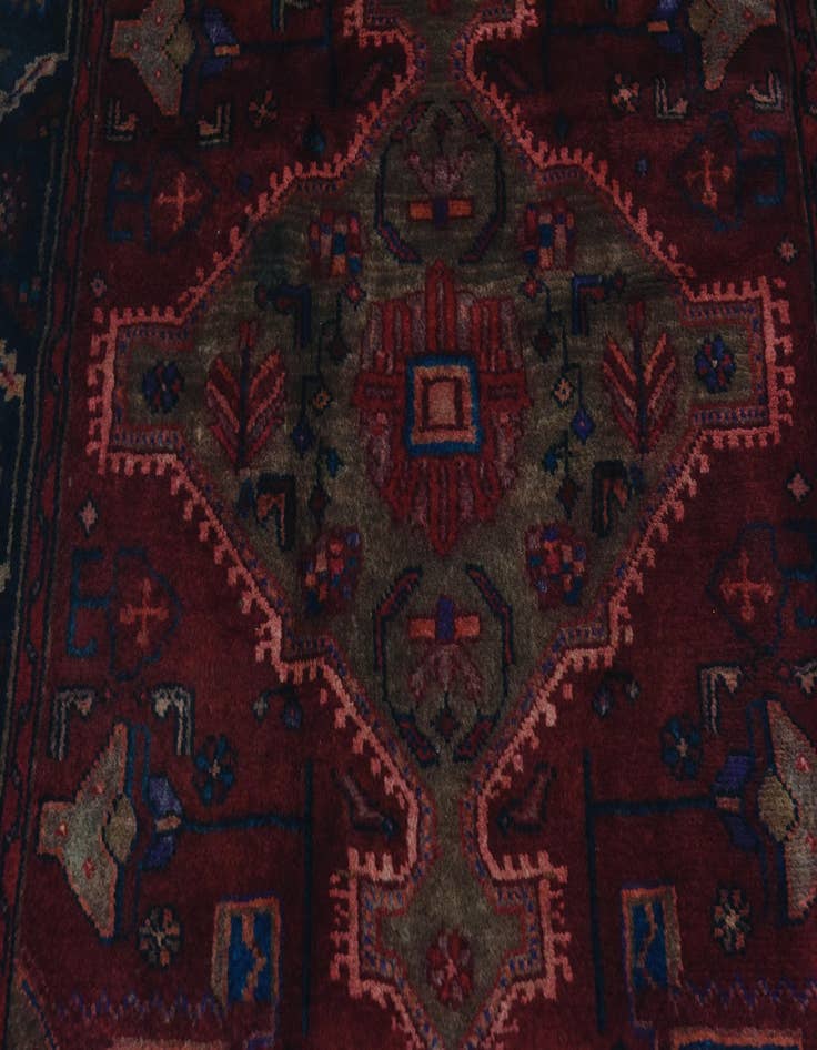 Detail image of 3' 10 x 10' 4 Hand Knotted Koliaei Persian Wool Runner Rug