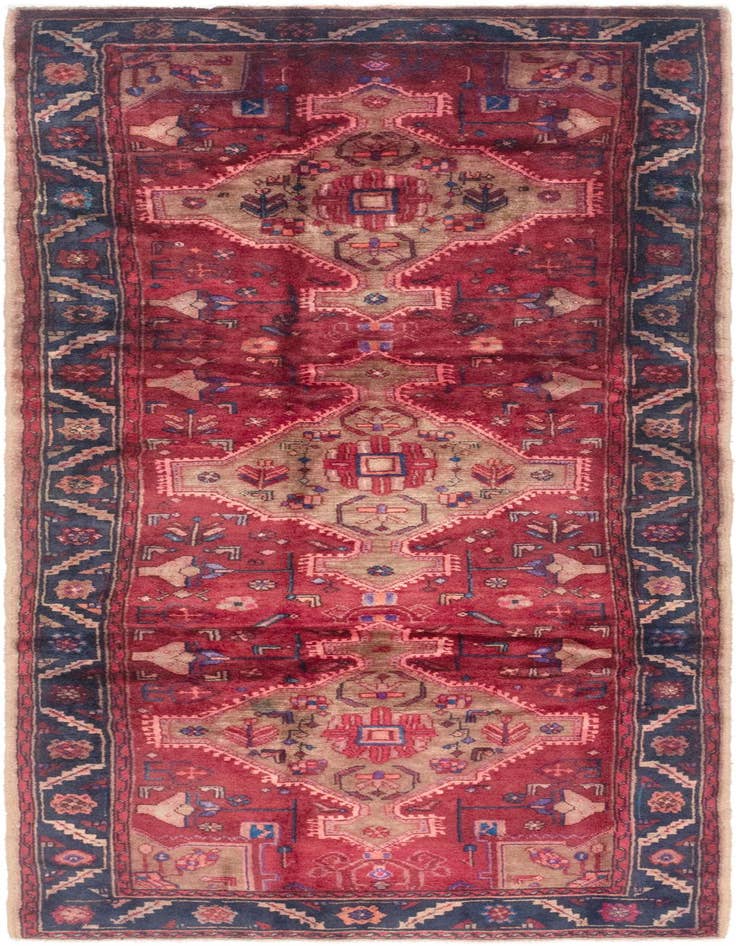 Detail image of 3' 10 x 10' 4 Hand Knotted Koliaei Persian Wool Runner Rug