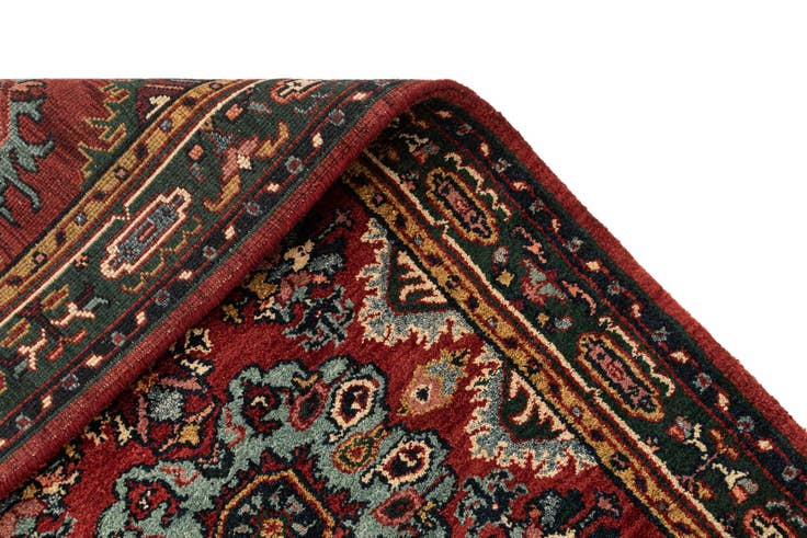 Detail image of 3' 3 x 6' 5 Hand Knotted Mashad Wool Runner Rug