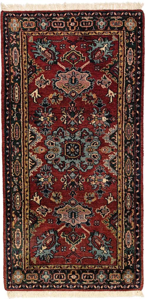 3' 3 x 6' 5 Hand Knotted Mashad Wool Runner Rug