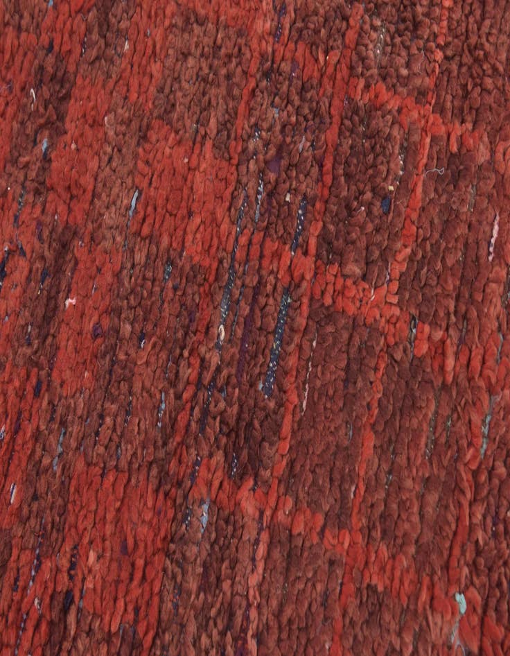 Detail image of 5' 7 x 10' 6  Hand Knotted Moroccan Wool Runner Rug