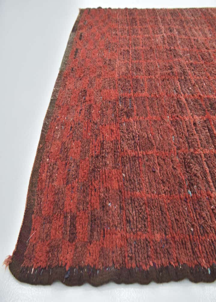5' 7 x 10' 6 Hand Knotted Moroccan Wool Runner Rug