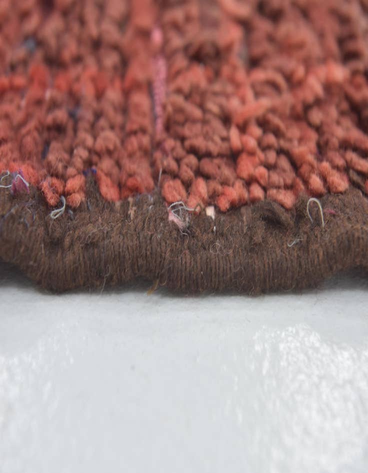 Detail image of 5' 7 x 10' 6 Hand Knotted Moroccan Wool Runner Rug