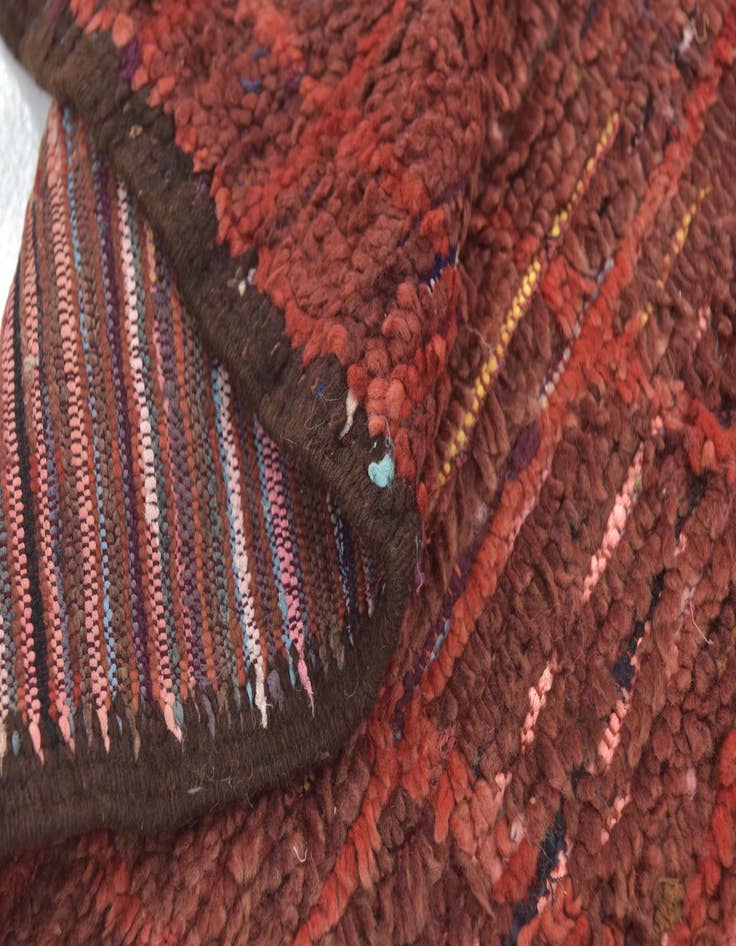 Detail image of 5' 7 x 10' 6  Hand Knotted Moroccan Wool Runner Rug