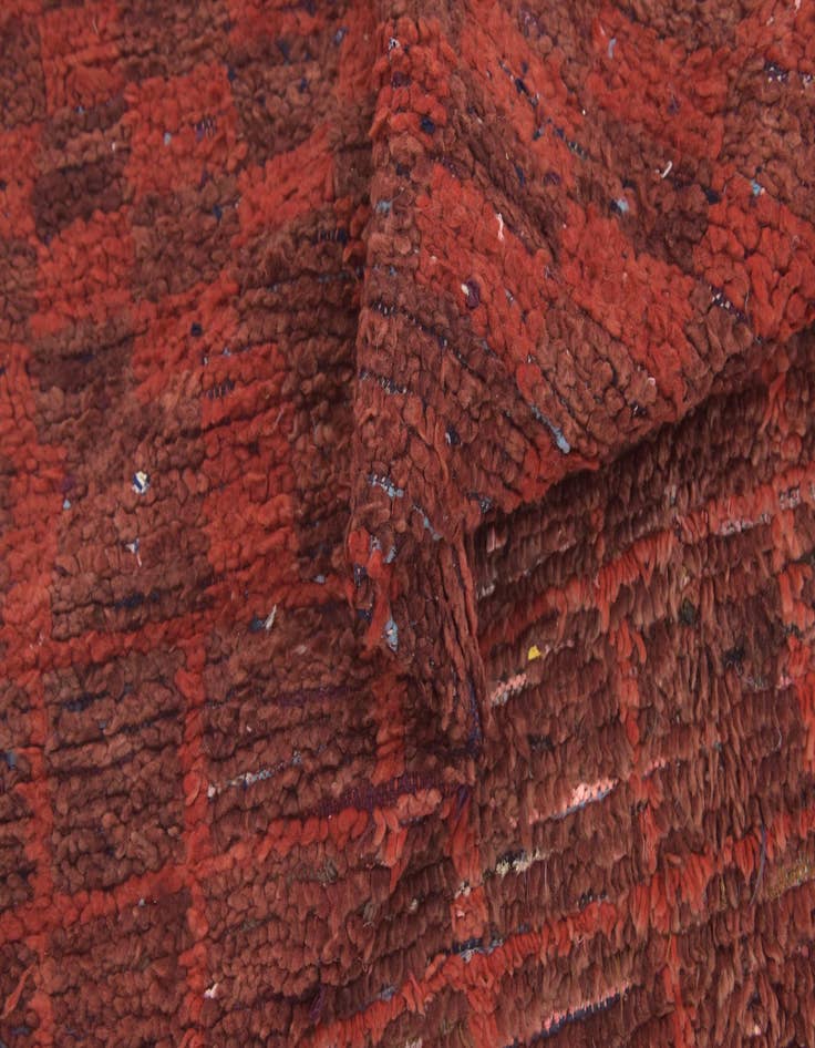 Detail image of 5' 7 x 10' 6  Hand Knotted Moroccan Wool Runner Rug