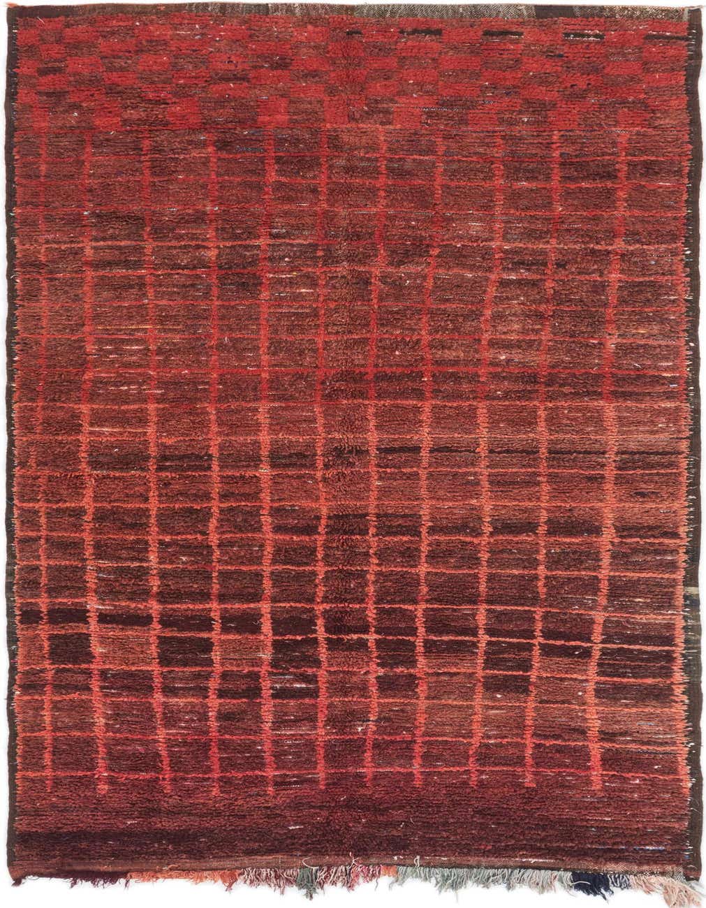 5' 7 x 10' 6 Hand Knotted Moroccan Wool Runner Rug