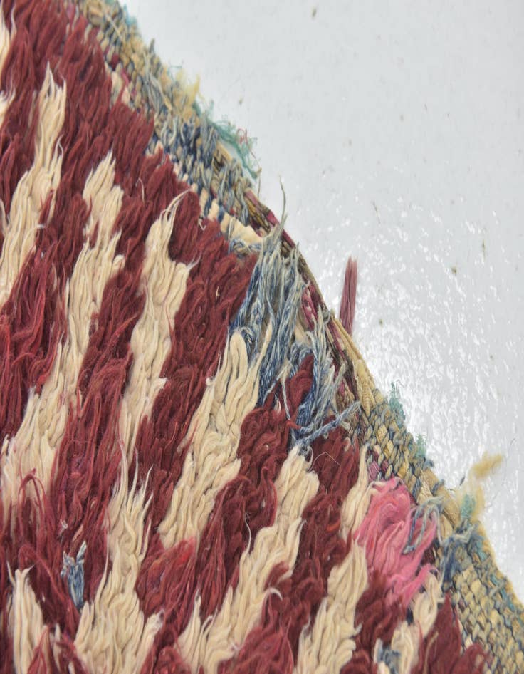 Detail image of 3' 4 x 7' 8  Hand Knotted Moroccan Wool Runner Rug