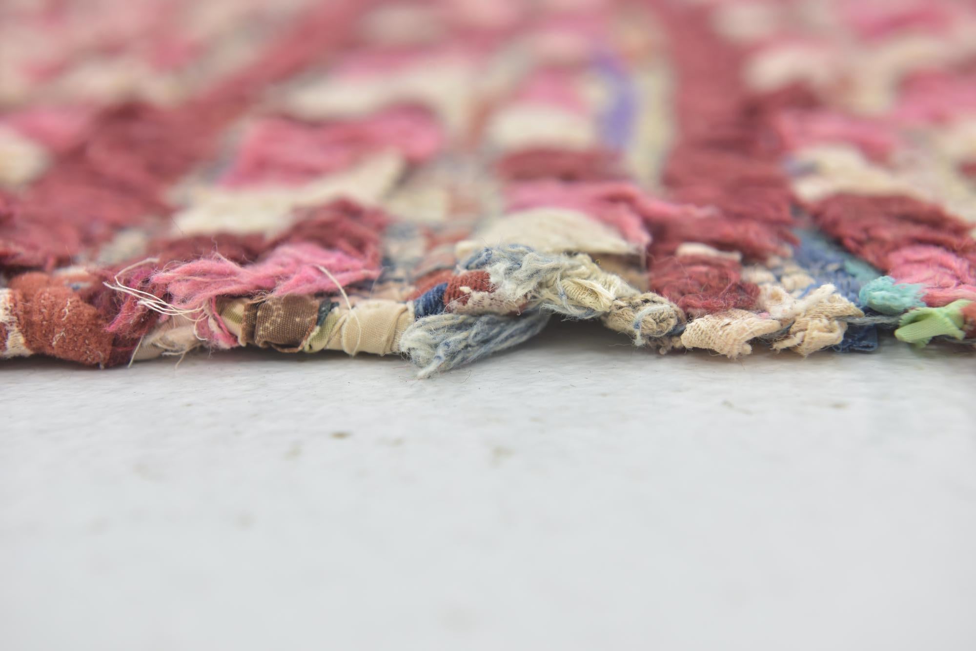 3' 4 x 7' 8 Hand Knotted Moroccan Wool Runner Rug