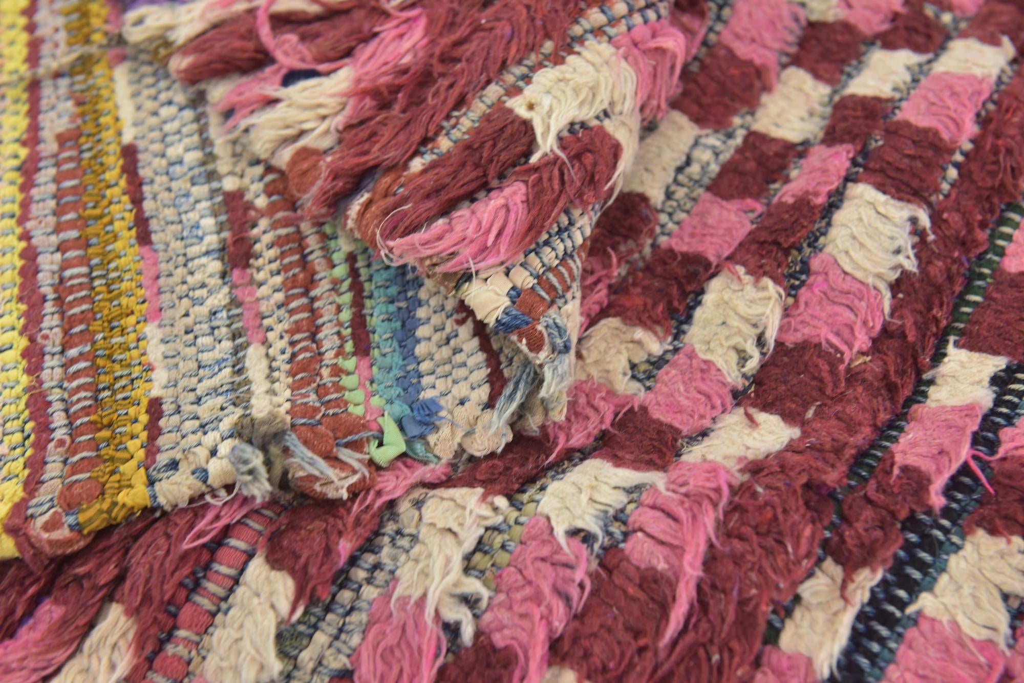 3' 4 x 7' 8 Hand Knotted Moroccan Wool Runner Rug