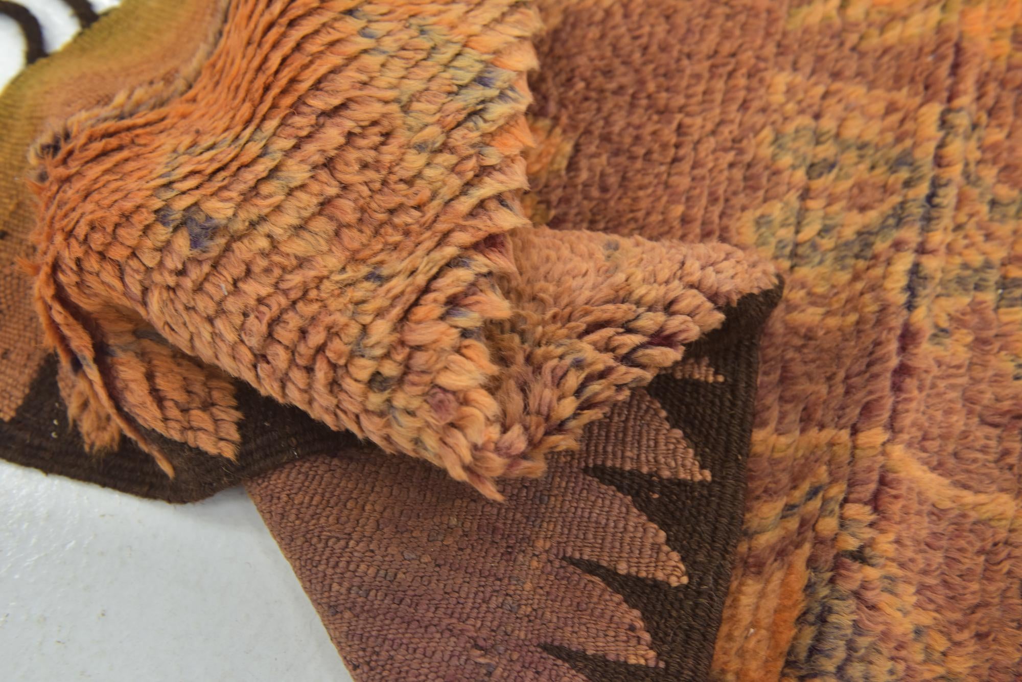 5' 10 x 10' 10 Hand Knotted Moroccan Wool Runner Rug