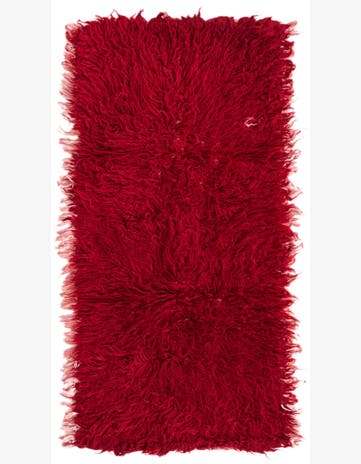 2' x 4' Hand Knotted Moroccan Wool Runner Rug