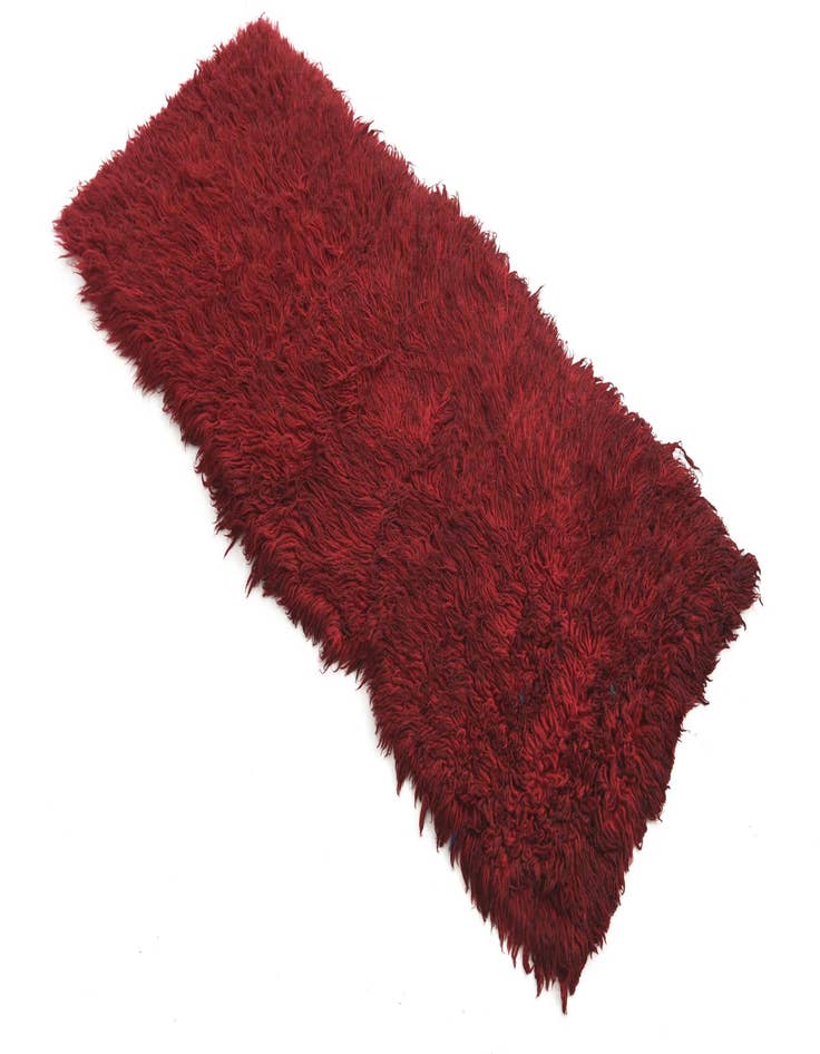 Detail image of 2' x 4' 5  Hand Knotted Moroccan Wool Runner Rug