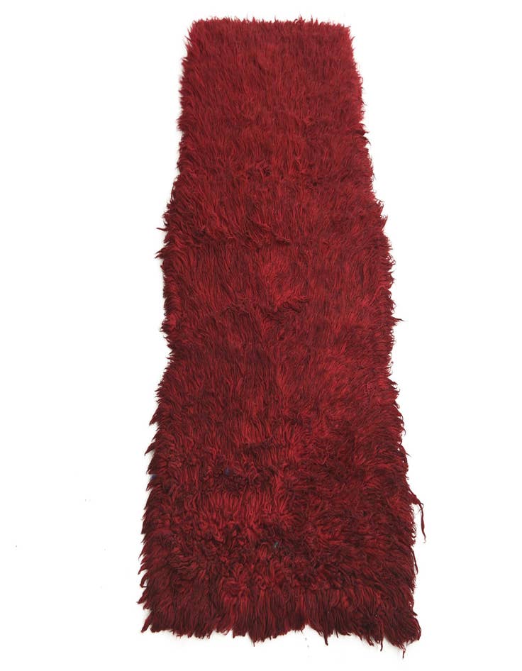 Detail image of 2' x 4' 5  Hand Knotted Moroccan Wool Runner Rug