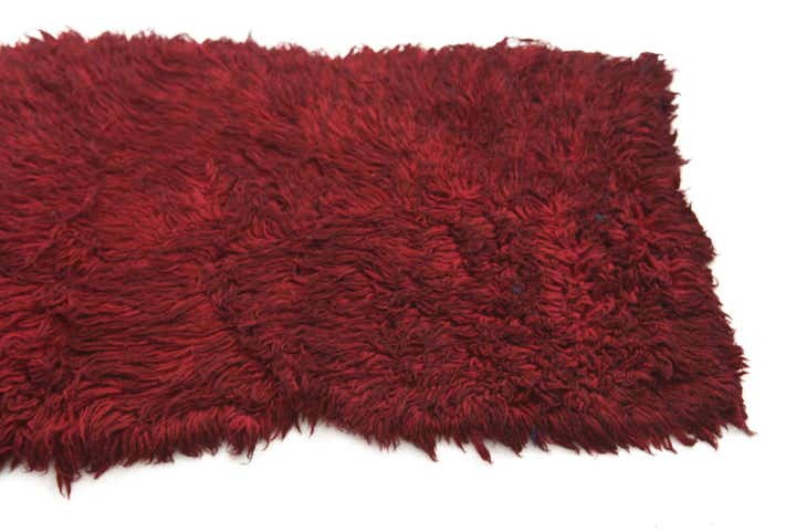 2' x 4' 5 Hand Knotted Moroccan Wool Runner Rug