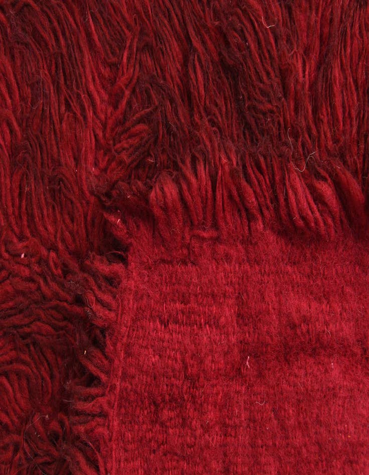 Detail image of 2' x 4' 5  Hand Knotted Moroccan Wool Runner Rug