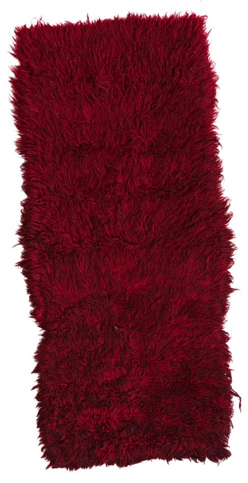 Detail image of 2' x 4' 5 Hand Knotted Moroccan Wool Runner Rug