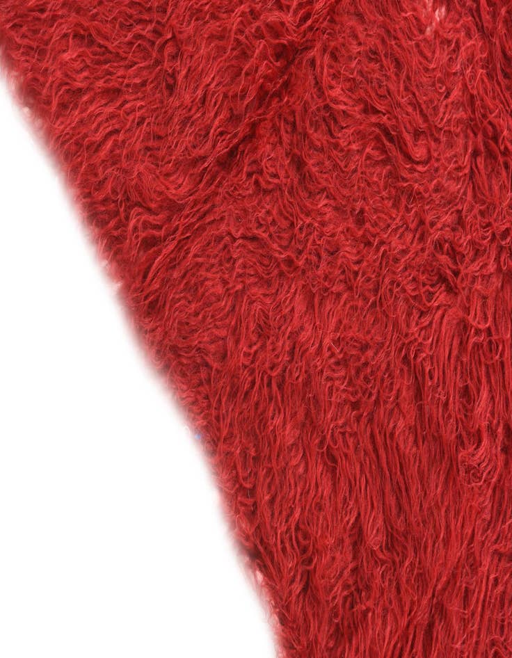 Detail image of 2' 3 x 4' 5  Hand Knotted Moroccan Wool Runner Rug