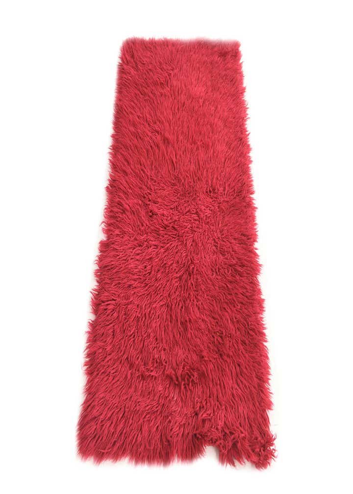 2' 4 x 4' 7 Hand Knotted Moroccan Wool Runner Rug