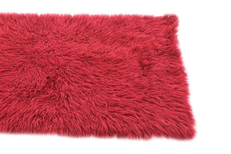 Detail image of 2' 4 x 4' 7 Hand Knotted Moroccan Wool Runner Rug