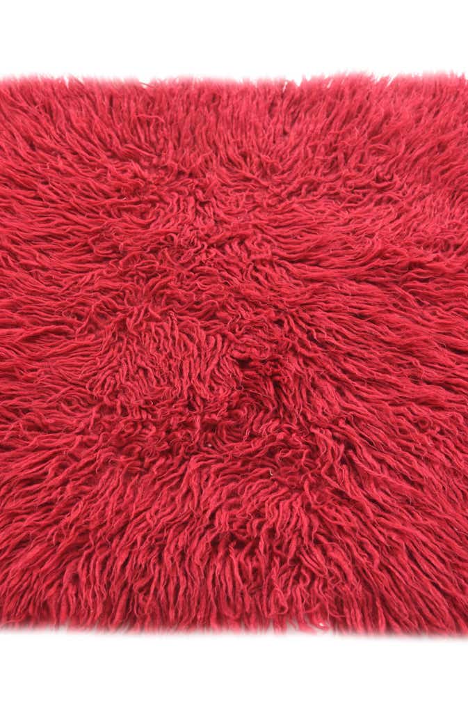2' 4 x 4' 7 Hand Knotted Moroccan Wool Runner Rug