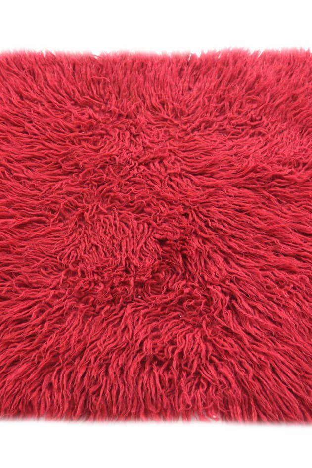 Detail image of 2' 4 x 4' 7 Hand Knotted Moroccan Wool Runner Rug