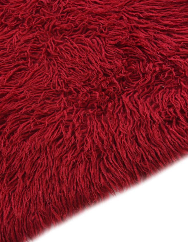 Detail image of 2' 4 x 4' 7  Hand Knotted Moroccan Wool Runner Rug