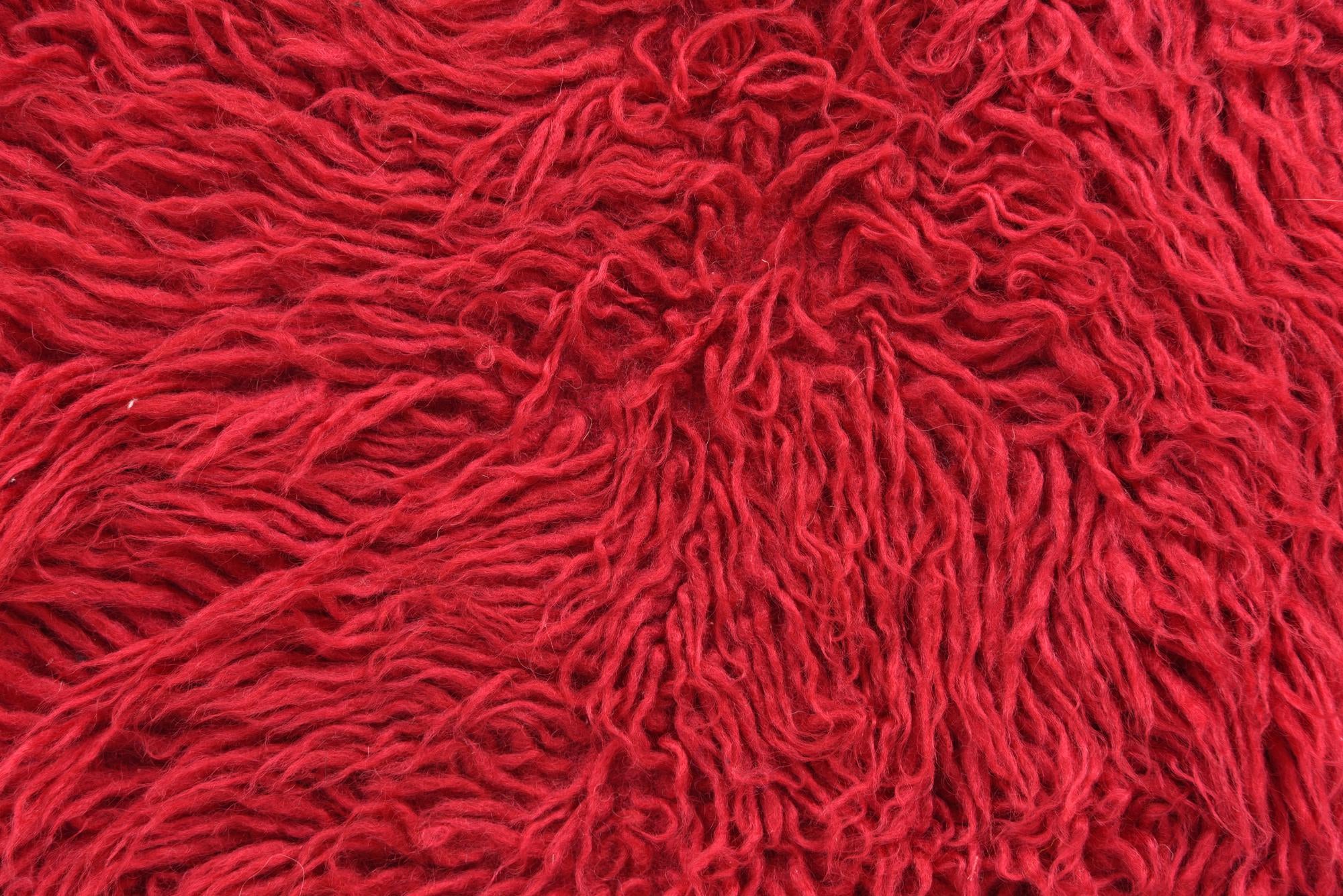 2' 4 x 4' 7 Hand Knotted Moroccan Wool Runner Rug