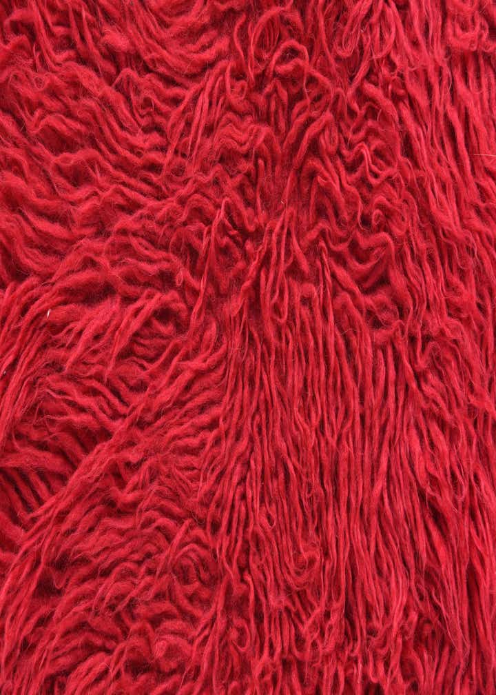 2' 4 x 4' 7 Hand Knotted Moroccan Wool Runner Rug