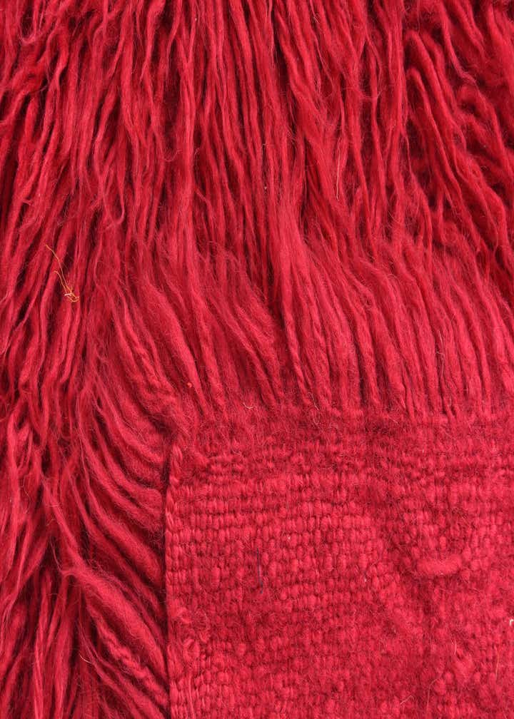 2' 4 x 4' 7 Hand Knotted Moroccan Wool Runner Rug