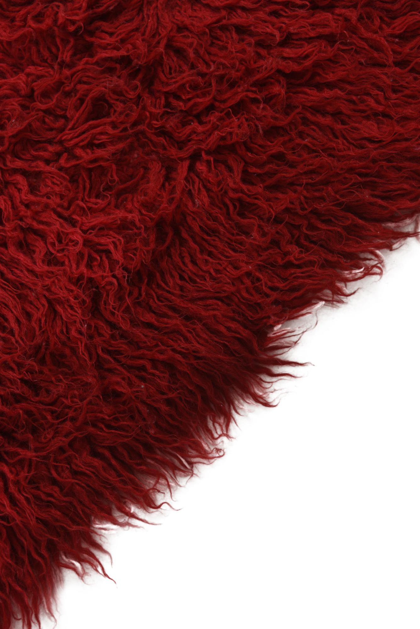 2' 1 x 3' 10 Hand Knotted Moroccan Wool Runner Rug