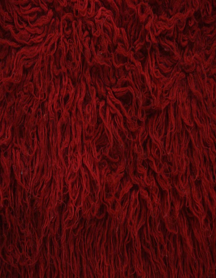 Detail image of 2' 1 x 3' 10  Hand Knotted Moroccan Wool Runner Rug