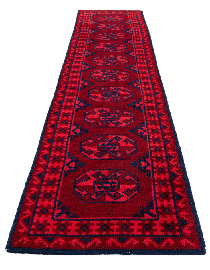 Detail image of 2' 7 x 11' 6  Hand Knotted Moroccan Wool Runner Rug