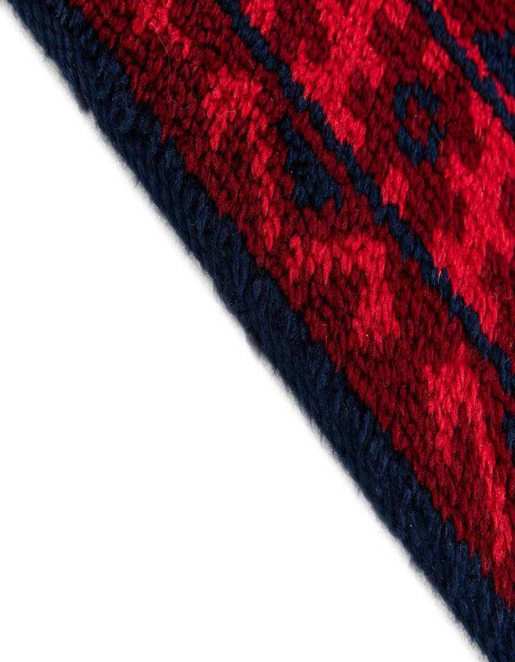 Detail image of 2' 7 x 11' 6  Hand Knotted Moroccan Wool Runner Rug