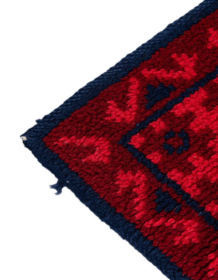 Detail image of 2' 7 x 11' 6  Hand Knotted Moroccan Wool Runner Rug