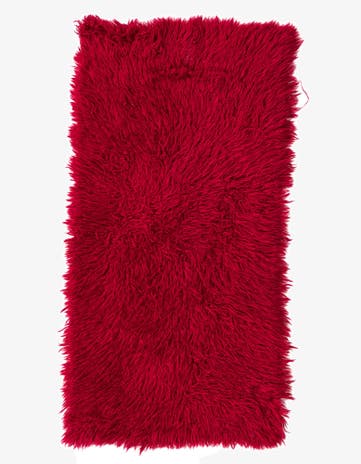 2' 4 x 4' 7 Hand Knotted Moroccan Wool Runner Rug