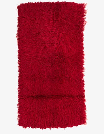 2' 5 x 4' 9 Hand Knotted Moroccan Wool Runner Rug