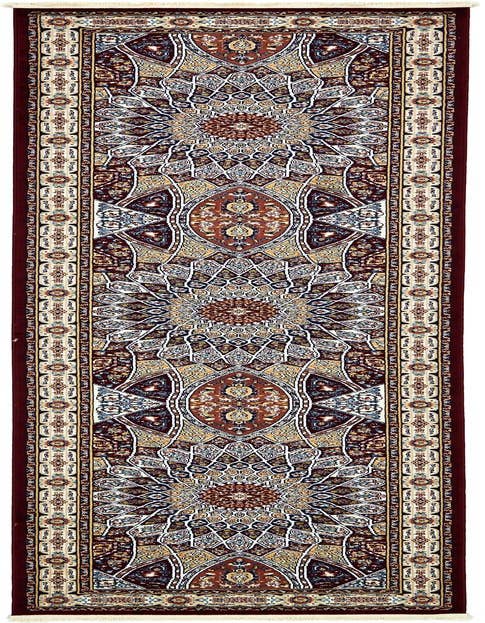 Detail image of 3' x 13' Nain Design Runner Rug