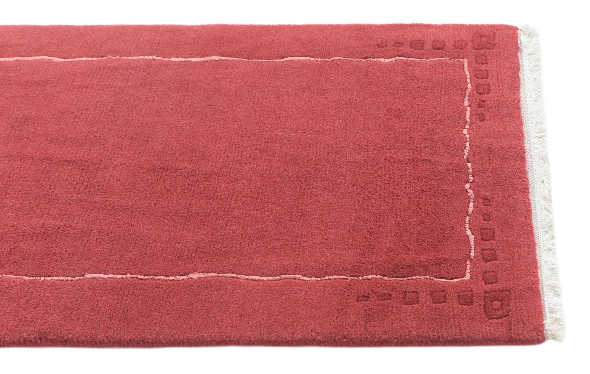 2' 4 x 4' 7 Hand Knotted Nepal Runner Rug