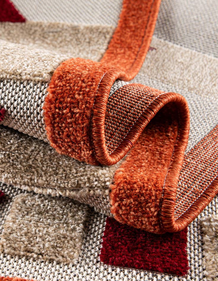 Detail image of 2' x 6'  Washable Modern Indoor / Outdoor Runner Rug