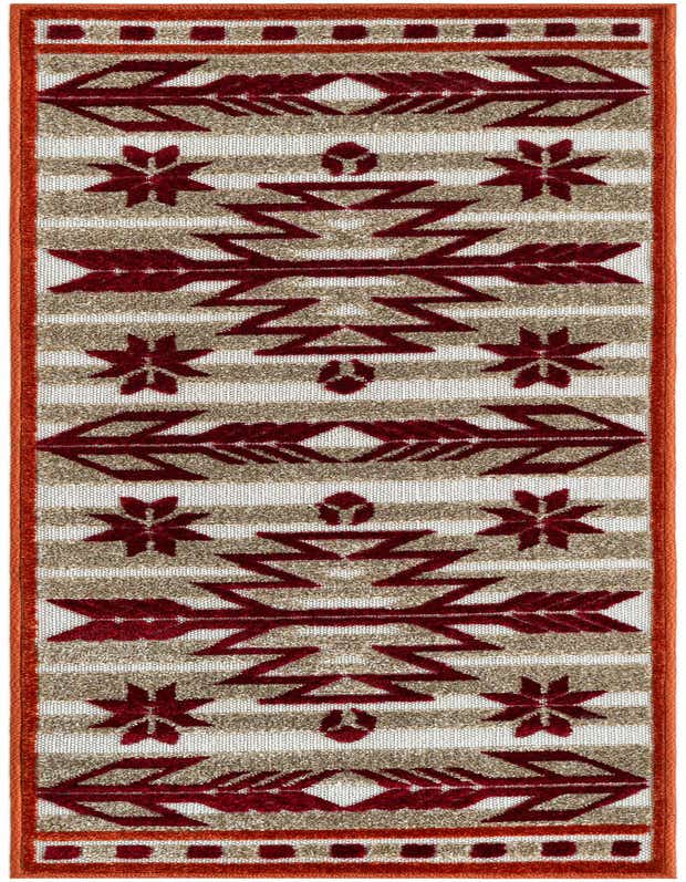 2' x 6' Easy-Clean Modern Indoor / Outdoor Runner Rug