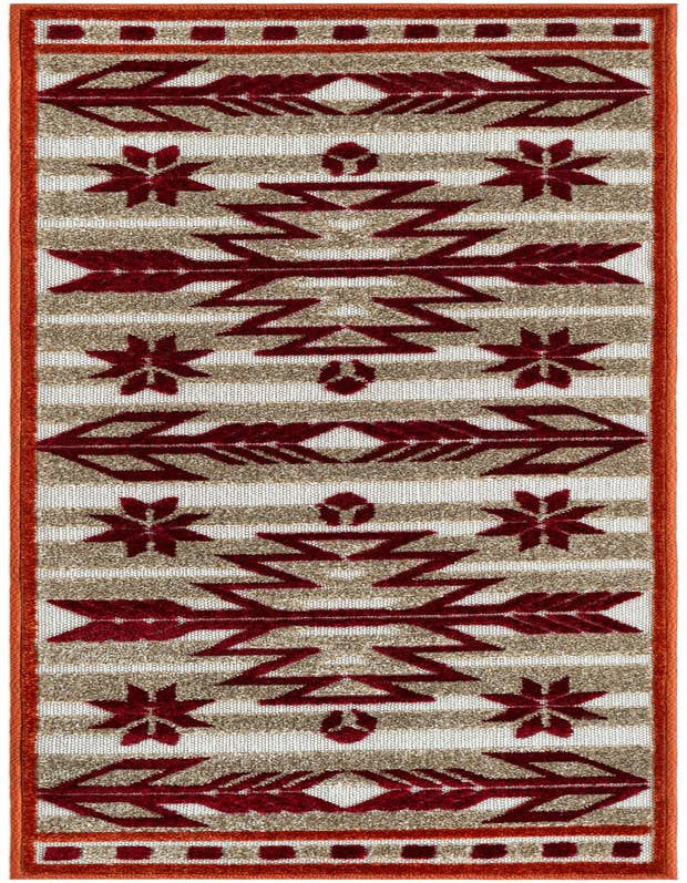 Detail image of 2' x 6' Easy-Clean Modern Indoor / Outdoor Runner Rug