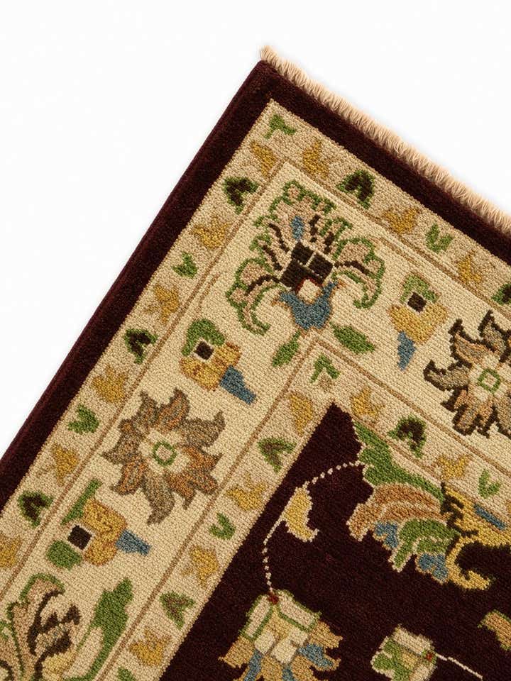 2' 8 x 9' 10 Hand Knotted Pershawar Ziegler Runner Rug