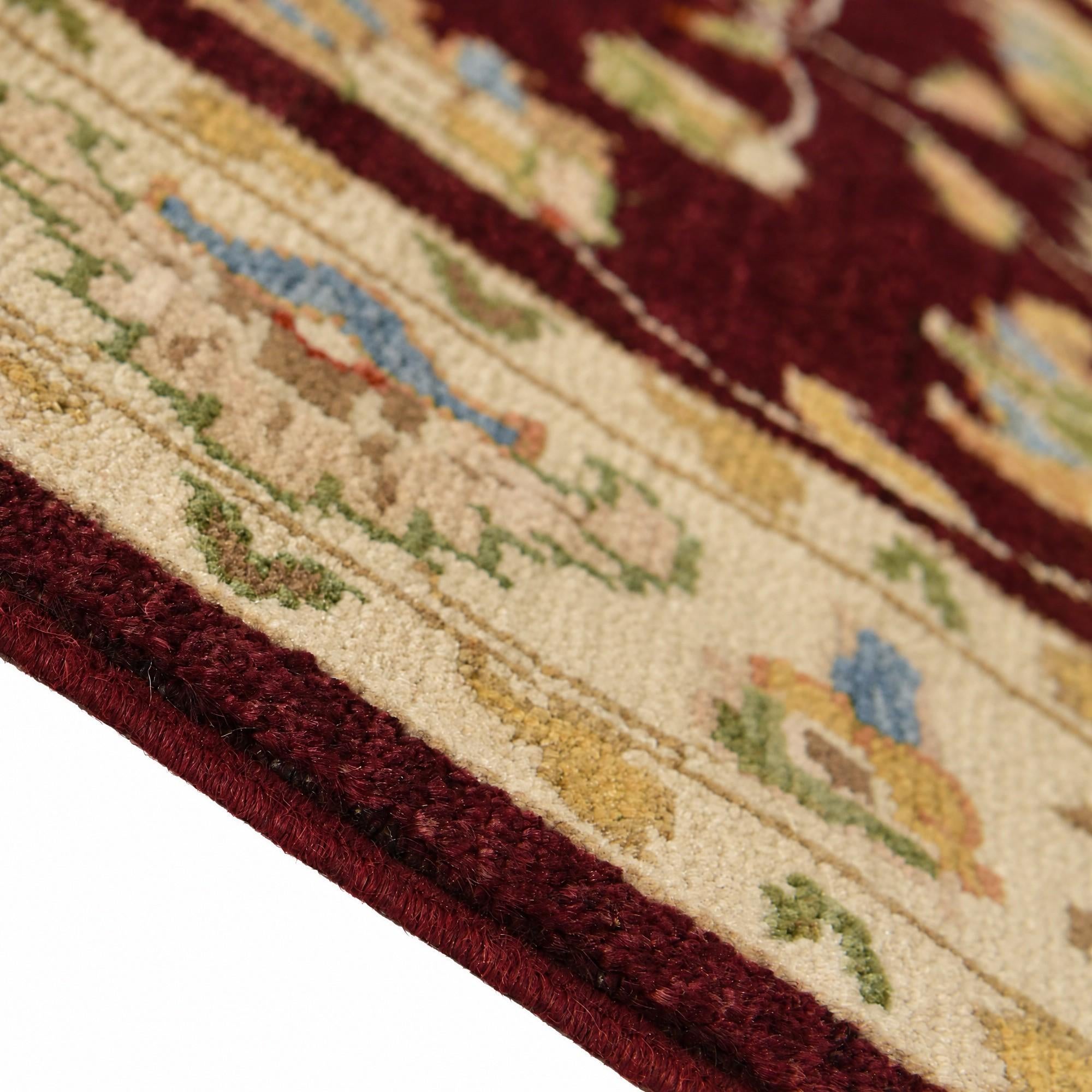 80cm x 300cm Hand Knotted Pershawar Ziegler Runner Rug