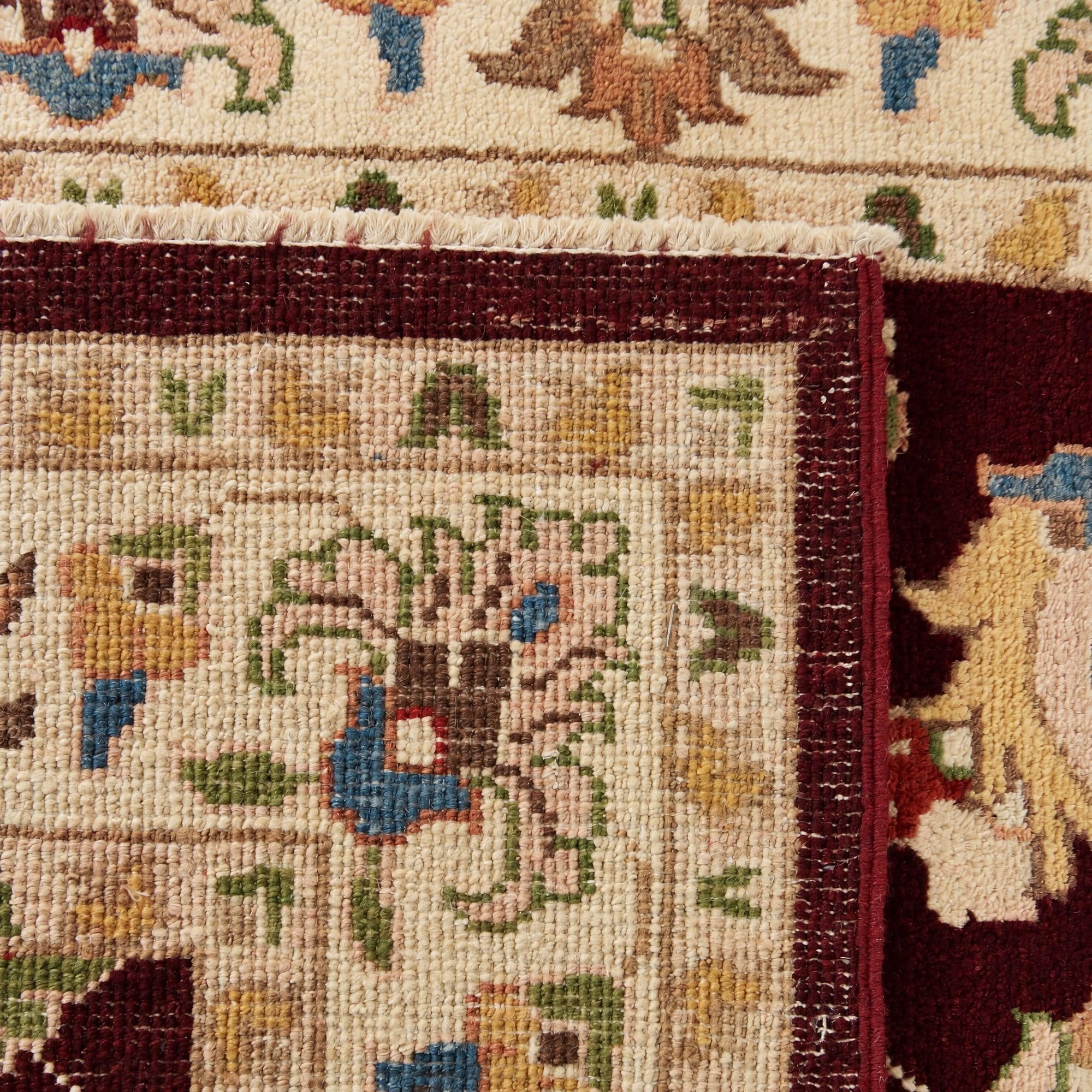 80cm x 300cm Hand Knotted Pershawar Ziegler Runner Rug