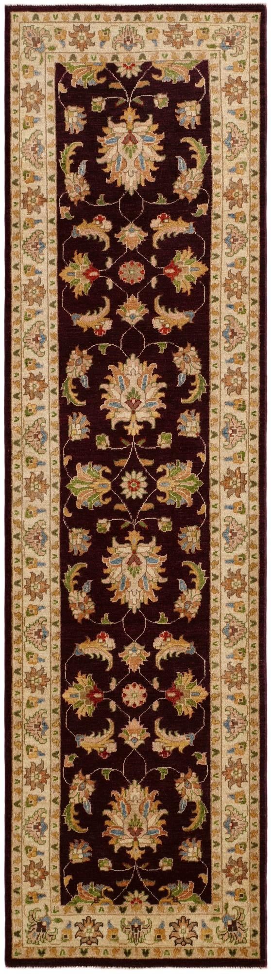 2' 8 x 9' 10 Hand Knotted Pershawar Ziegler Runner Rug