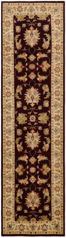 2' 8 x 9' 10 Hand Knotted Pershawar Ziegler Runner Rug
