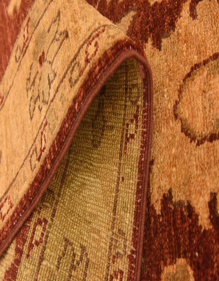 Detail image of 2' 7 x 10' 3  Hand Knotted Peshawar Ziegler Runner Rug