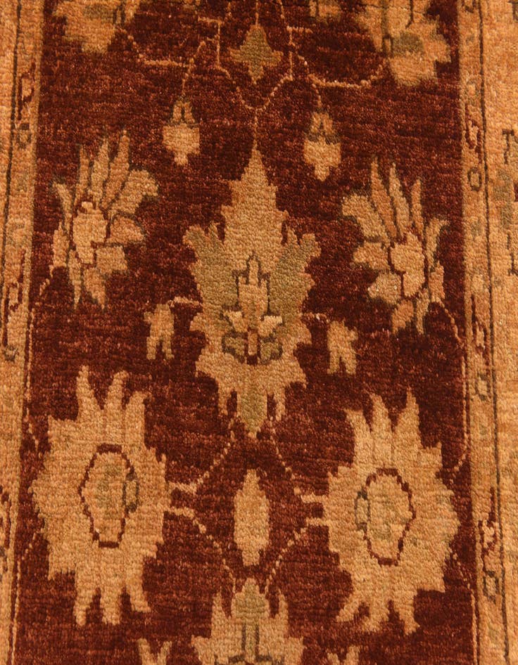 Detail image of 2' 7 x 10' 3  Hand Knotted Peshawar Ziegler Runner Rug
