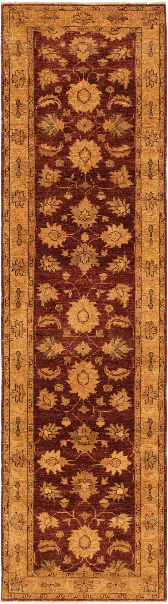 2' 7 x 10' 3 Hand Knotted Peshawar Ziegler Runner Rug